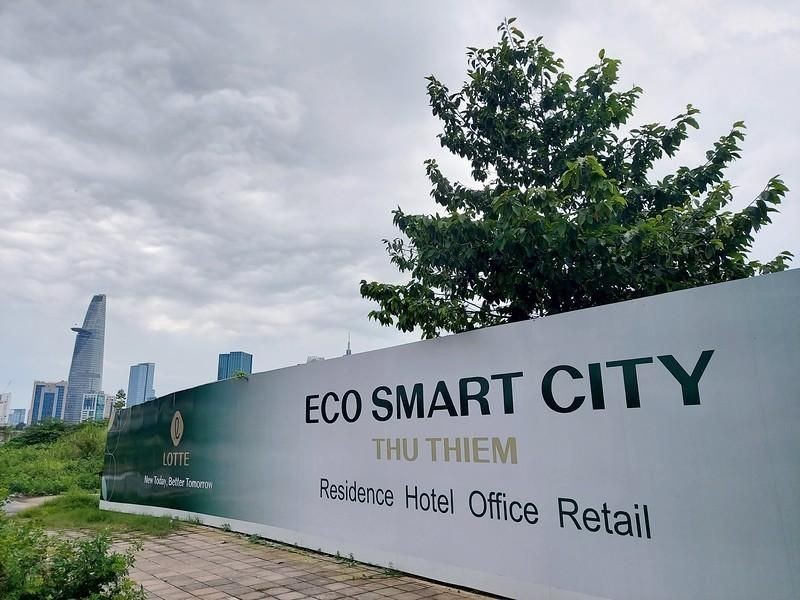 Hình ảnh thi công thực tế Eco Smart City Lotte tháng 4/2026
