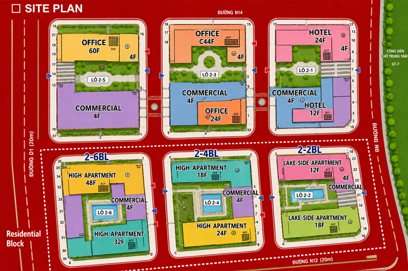 Mặt bằng Eco Smart City Lotte