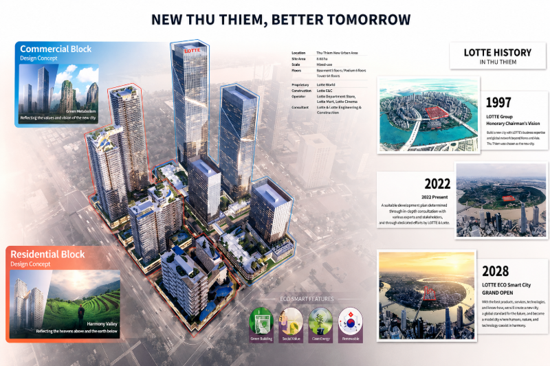Quy hoạch số lượng căn hộ Lotte Eco Smart City tại Thủ Thiêm